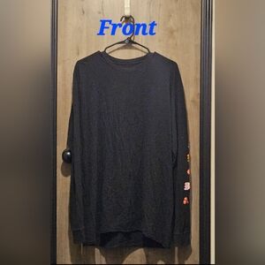 PAC-MAN Black Long Sleeve Men's Shirt, SIZE LARGE.